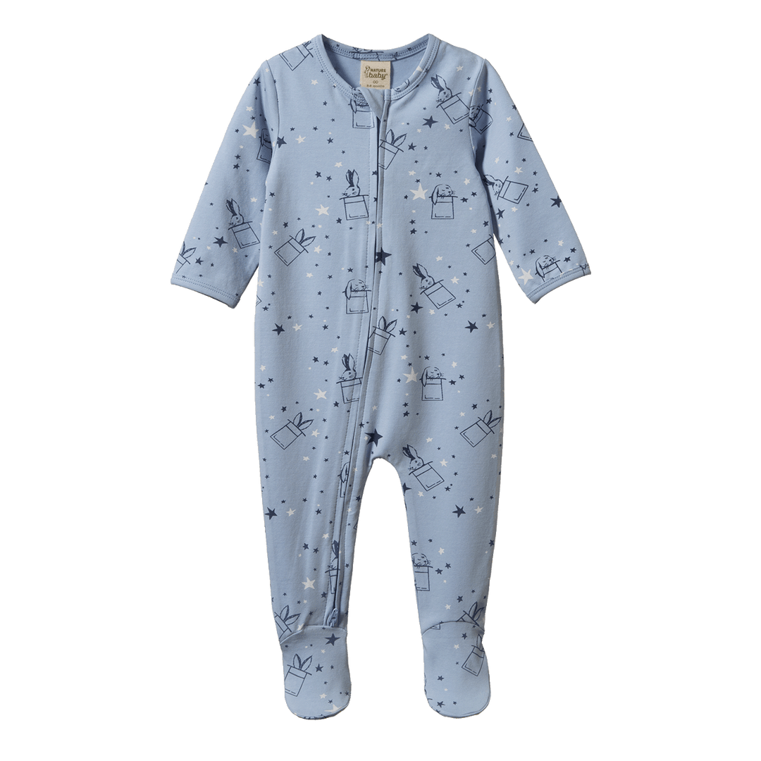 NATURE BABY - DREAMLANDS SUIT: ILLUSION BUNNY PRINT [sz:NB]