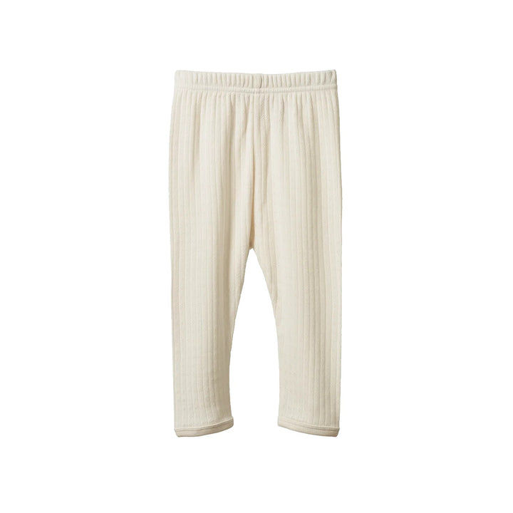 NATURE BABY - 2PC LONG SLEEVE PYJAMA SET: NATURAL POINTELLE [sz:1 YR]