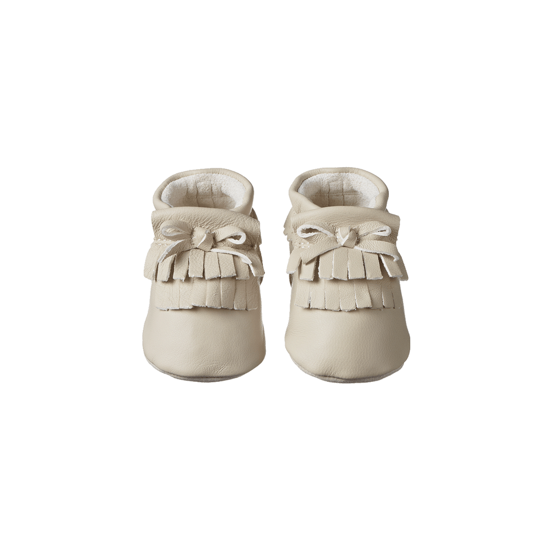 NATURE BABY - EDIE SOFT SOLES: ALMOND [sz:0-3 MTHS]