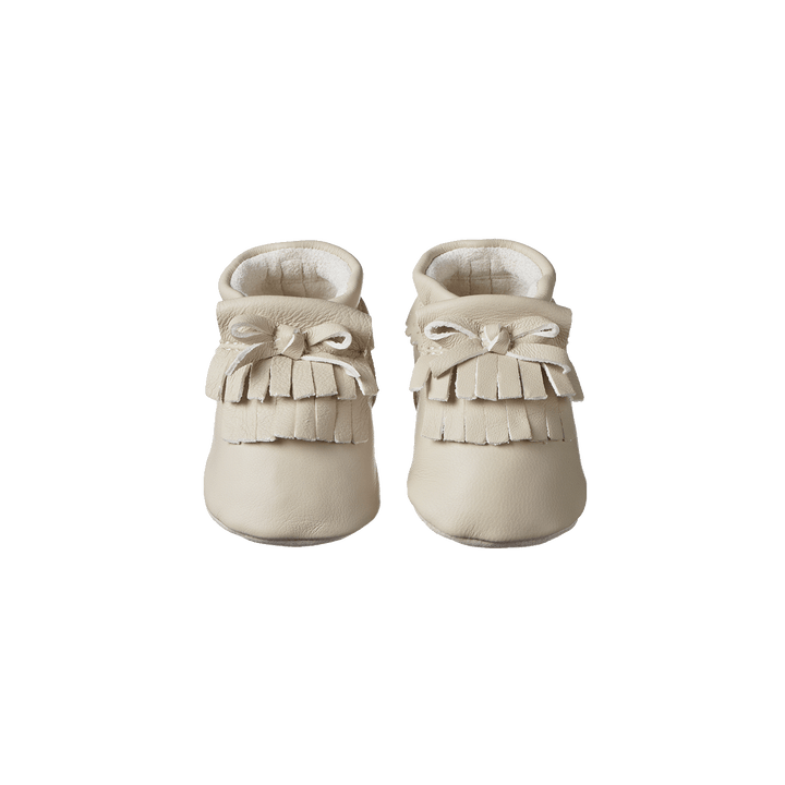 NATURE BABY - EDIE SOFT SOLES: ALMOND [sz:0-3 MTHS]