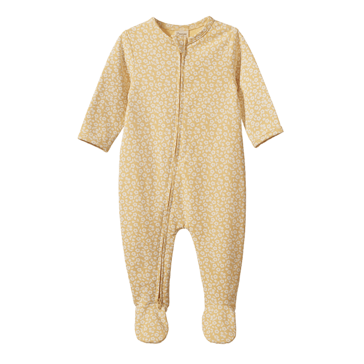 NATURE BABY - DREAMLANDS SUIT: KITCHEN GARDEN RAFFIA PRINT [sz:NB]