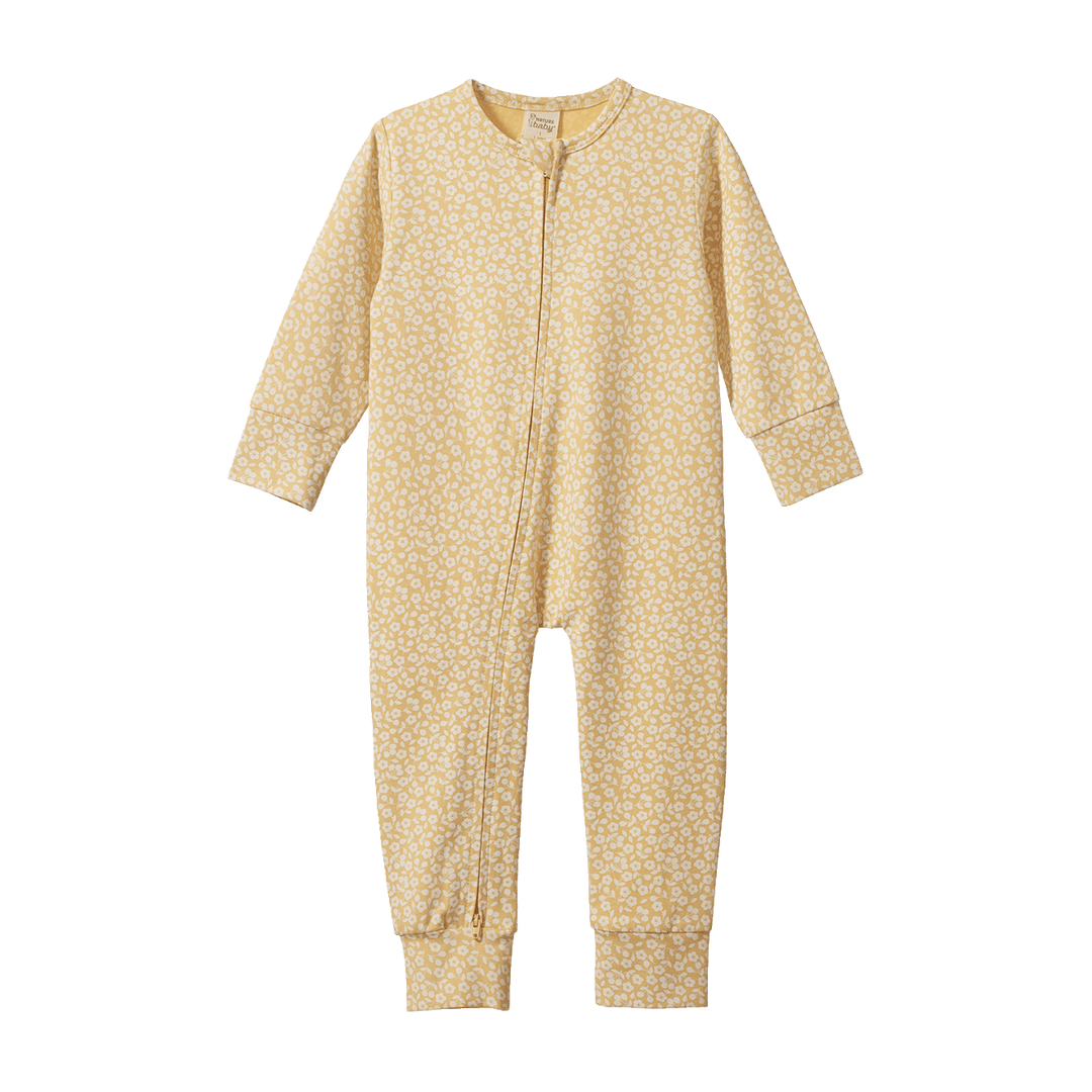 NATURE BABY - DREAMLANDS SUIT: KITCHEN GARDEN RAFFIA PRINT [sz:NB]