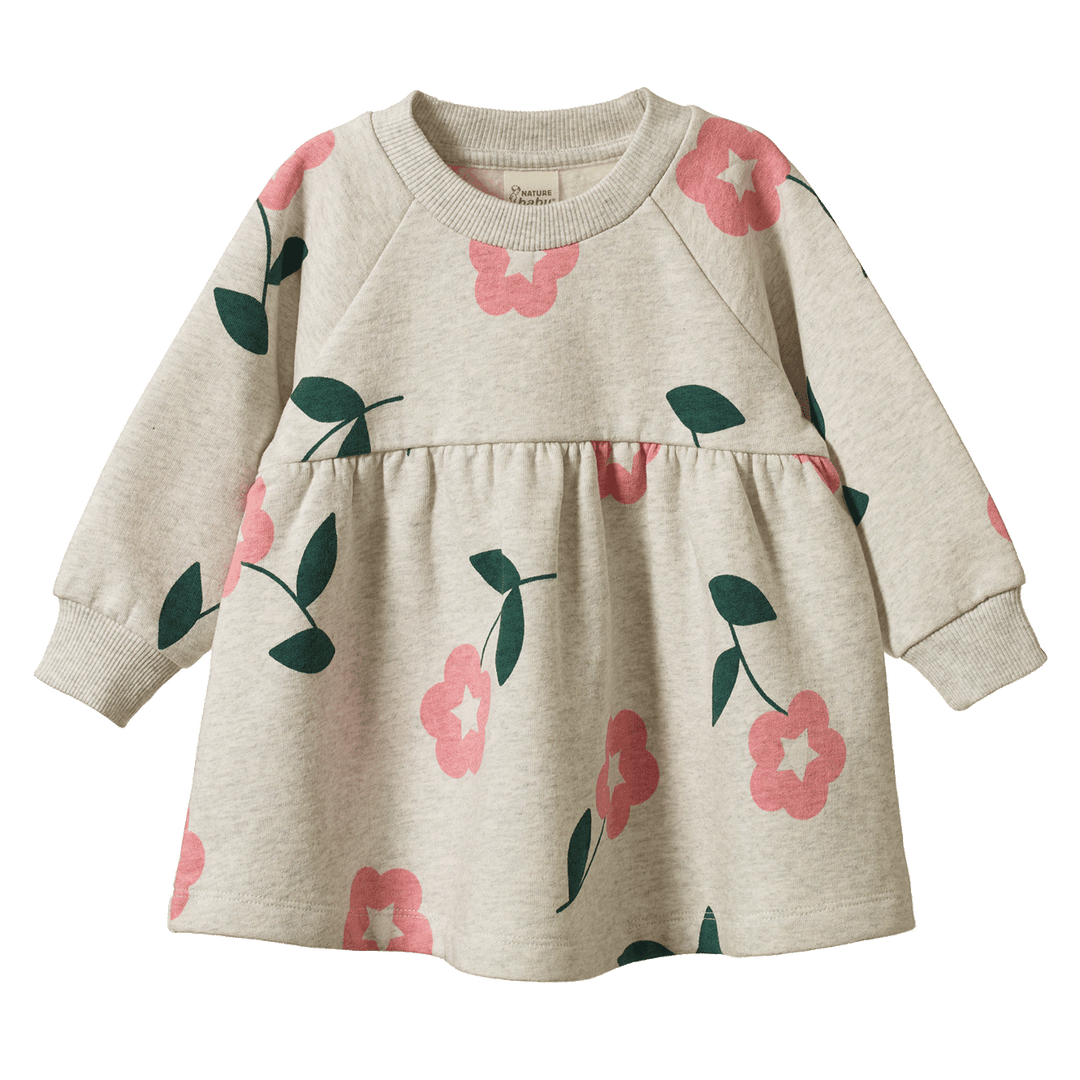NATURE BABY - INES DRESS: PRIMROSE PRINT [sz:6-12 MTHS]