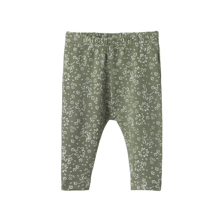NATURE BABY - SPRINTER COLLECTION: LEGGINGS BLOOMSBURY NETTLE PRINT [sz:0-3 MTHS]