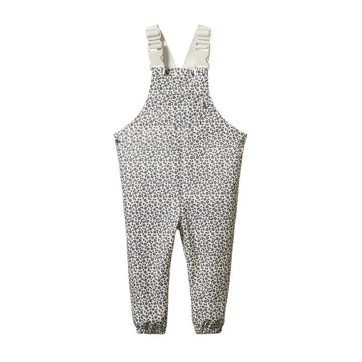 NATURE BABY - SPLASH OVERALLS: BRIARWOOD HERON PRINT [sz:1-2 YRS]
