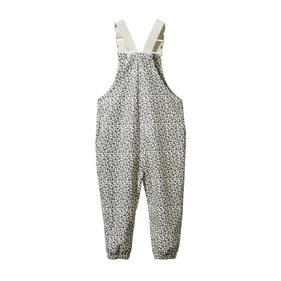 NATURE BABY - SPLASH OVERALLS: BRIARWOOD HERON PRINT [sz:1-2 YRS]