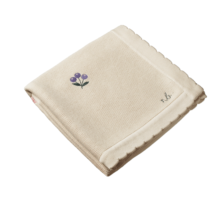 NATURE BABY - FERN BLANKET ONE SIZE: BERRY GARDEN