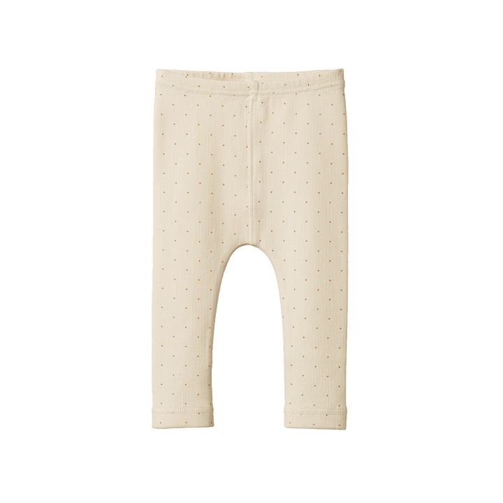 NATURE BABY - GIFTS: CARAMEL SPOT COTTON RIB ESSENTIALS SET [sz:0-3 MTHS]