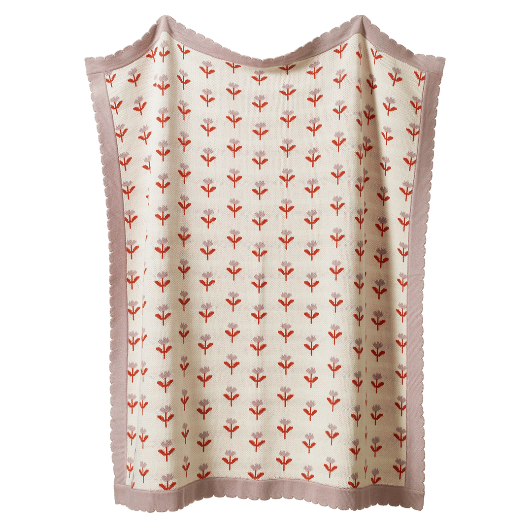 NATURE BABY - FERN BLANKET ONE SIZE: FLEURETTE