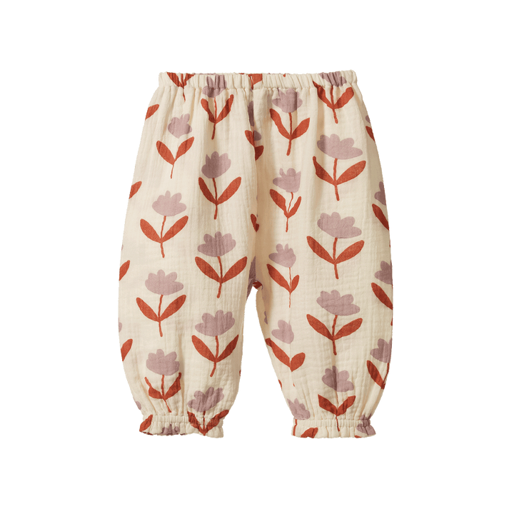 NATURE BABY - DAPHNE PANTS MUSLIN: FLEURETTE PRINT [sz:0-3 MTHS]