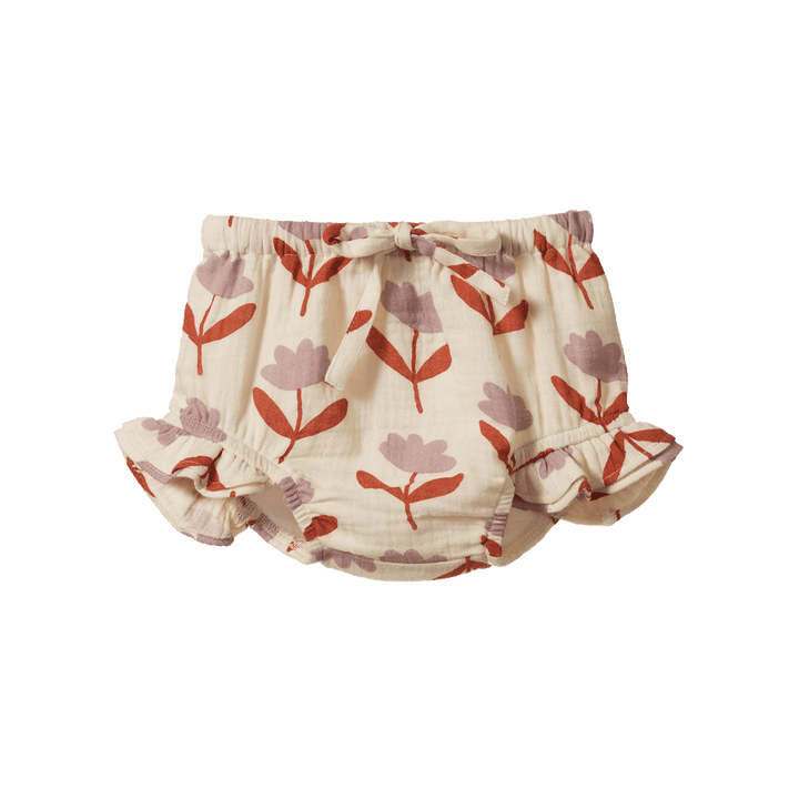 NATURE BABY - PETAL BLOOMERS: FLEURETTE PRINT [sz:0-3 MTHS]