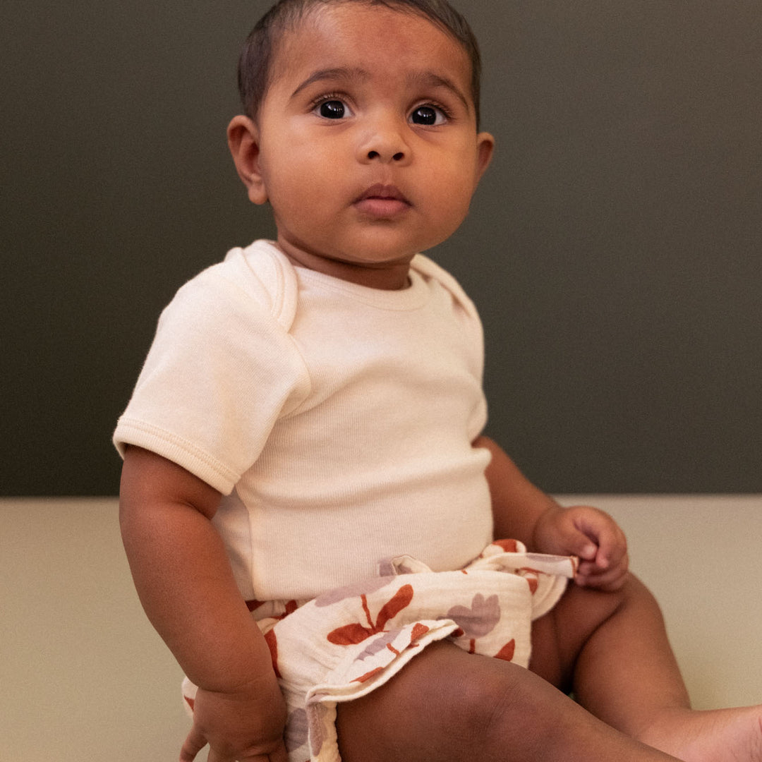 NATURE BABY - PETAL BLOOMERS: FLEURETTE PRINT [sz:0-3 MTHS]