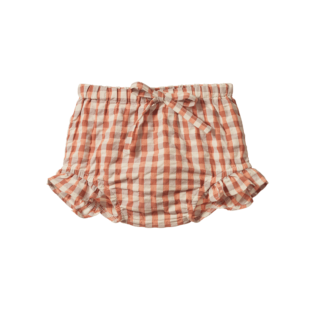 NATURE BABY - PETAL SET: DANDELION GINGHAM [sz:0-3 MTHS]