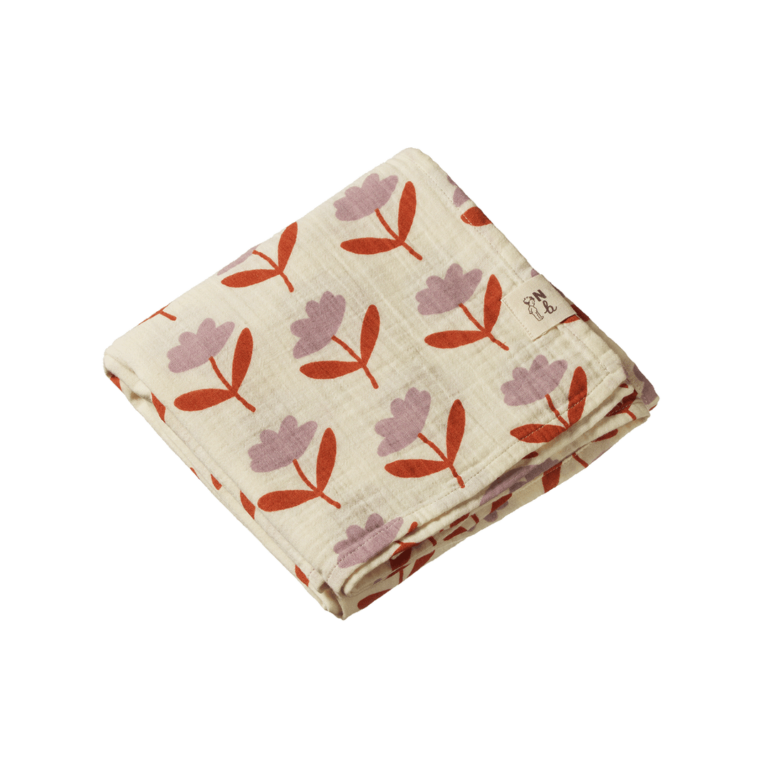 NATURE BABY - MUSLIN WRAP: FLEURETTE PRINT