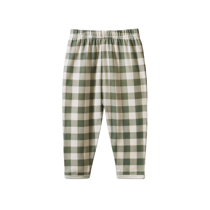 NATURE BABY - 2PC LONG SLEEVE PYJAMAS: CRISPIN CHECK [sz:1 YR]