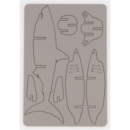 LITTLE AND WOOD - GREAT WHITE SHARK A5 WOODEN KIT 