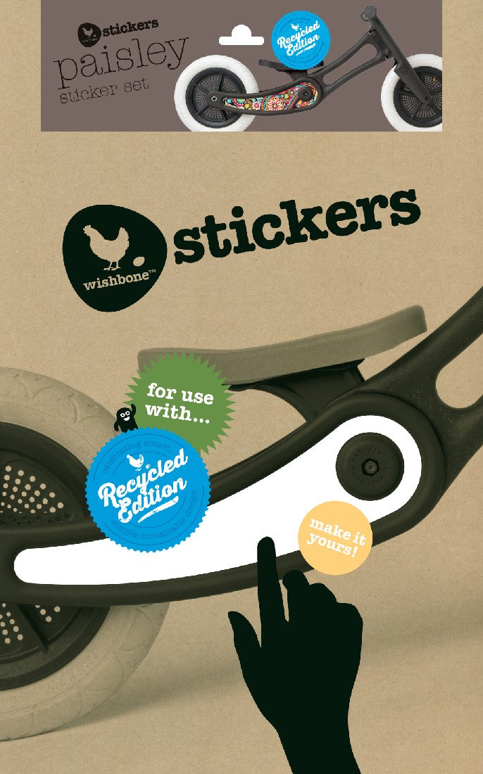 WISHBONE DESIGN - PAISLY BIKE STICKERS