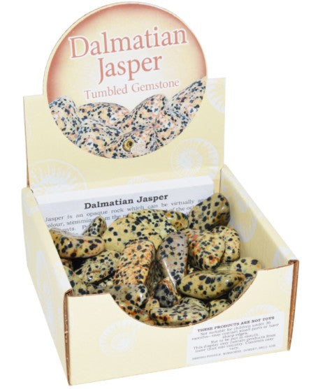 TUMBLED GEMSTONES - DALMATION JASPER