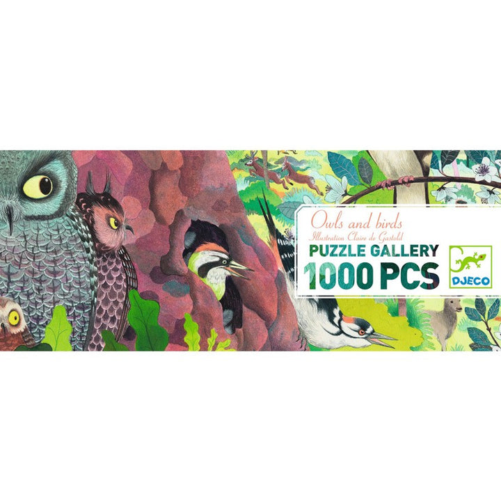 DJECO - OWLS & BIRDS 1000PC GALLERY PUZZLE