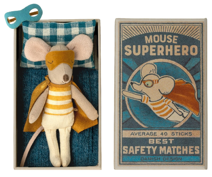 MAILEG - MOUSE: SUPER HERO IN A BOX