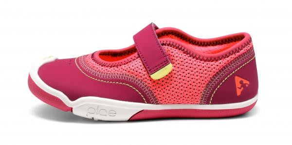 PLAE SHOES - EMME SUEDE MESH: HIBISCUS
