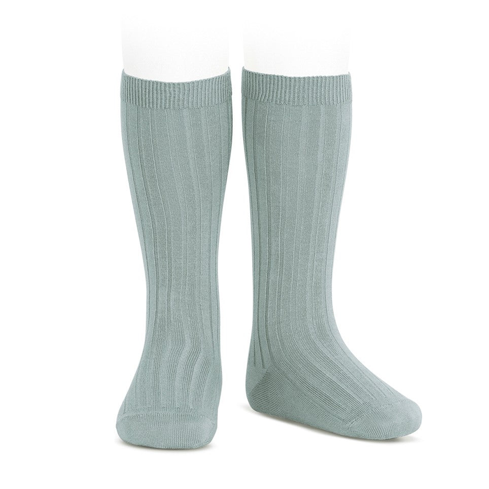 Condor - Rib Knee High Sock - #756 Verde Seco