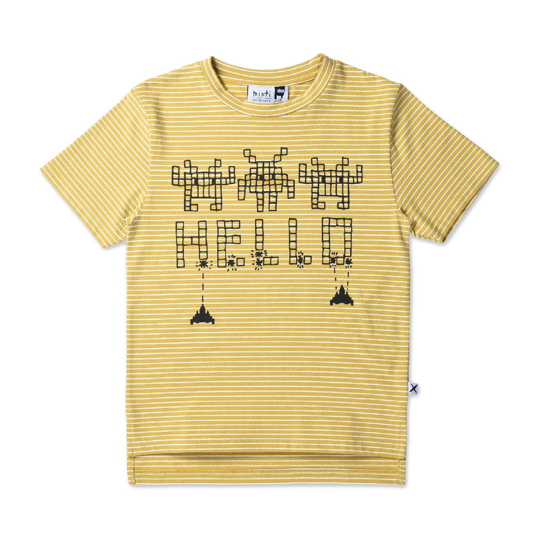 MINTI - ARCADE TEE MUSTARD STRIPE