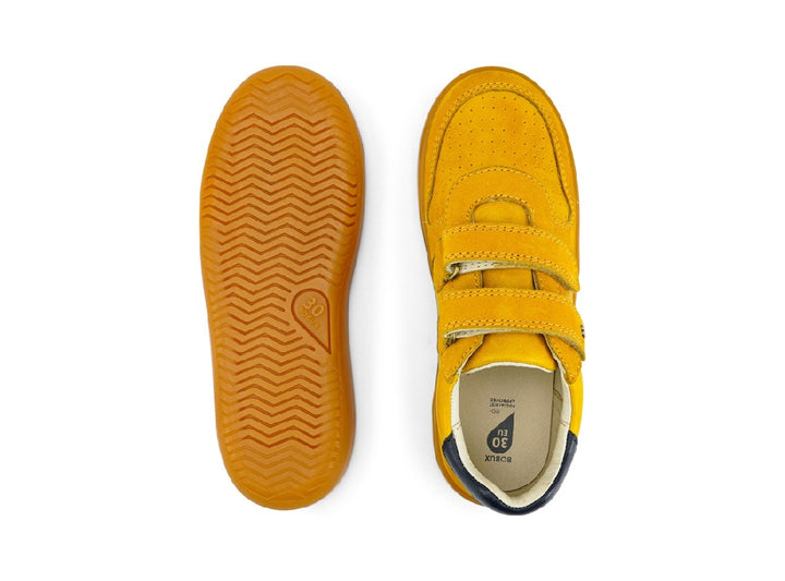 BOBUX - KID+ RILEY SHOE: CHARTREUSE + NAVY